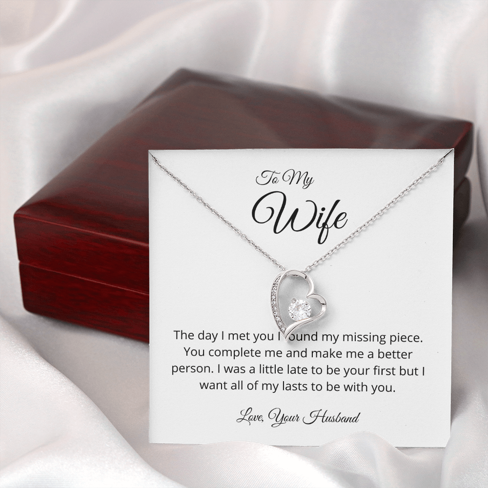 The day I met you I found my missing piece - Forever Love Necklace