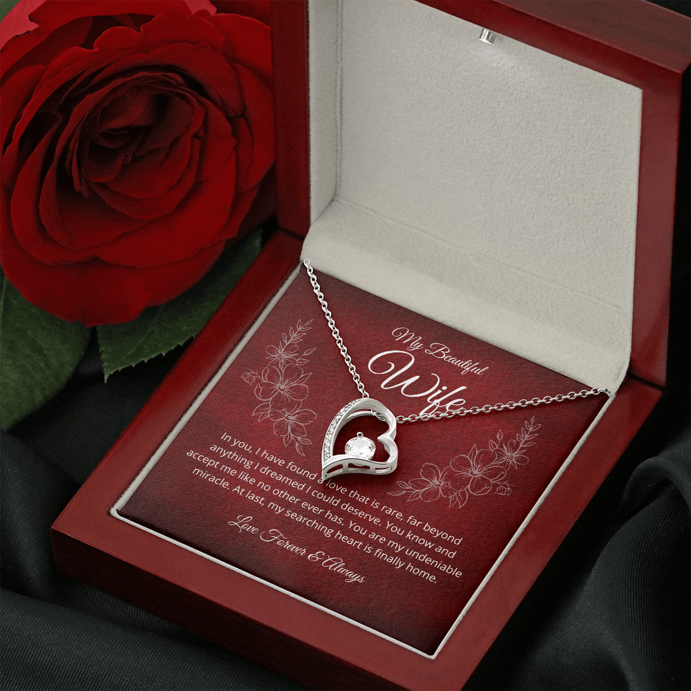 In you I have found a love that is rare - Forever Love Necklace (R)