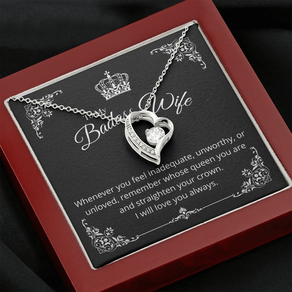 To my badass wife - Forever Love Necklace (WB)