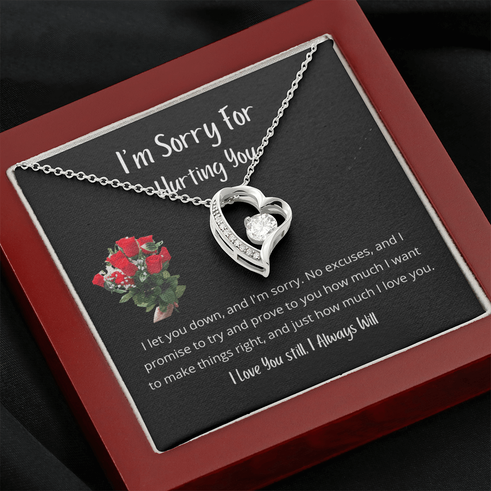 I let you down and I'm sorry - Forever Love Necklace