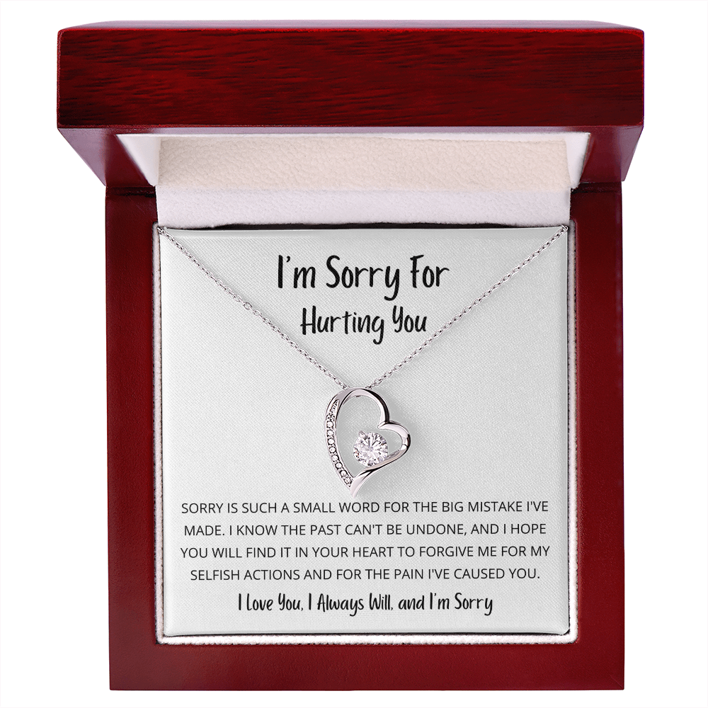 Sorry is such a small word - Forever Love Necklace