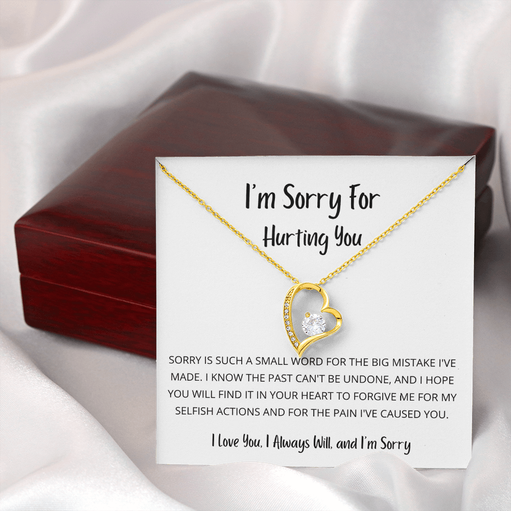 Sorry is such a small word - Forever Love Necklace (W/B)