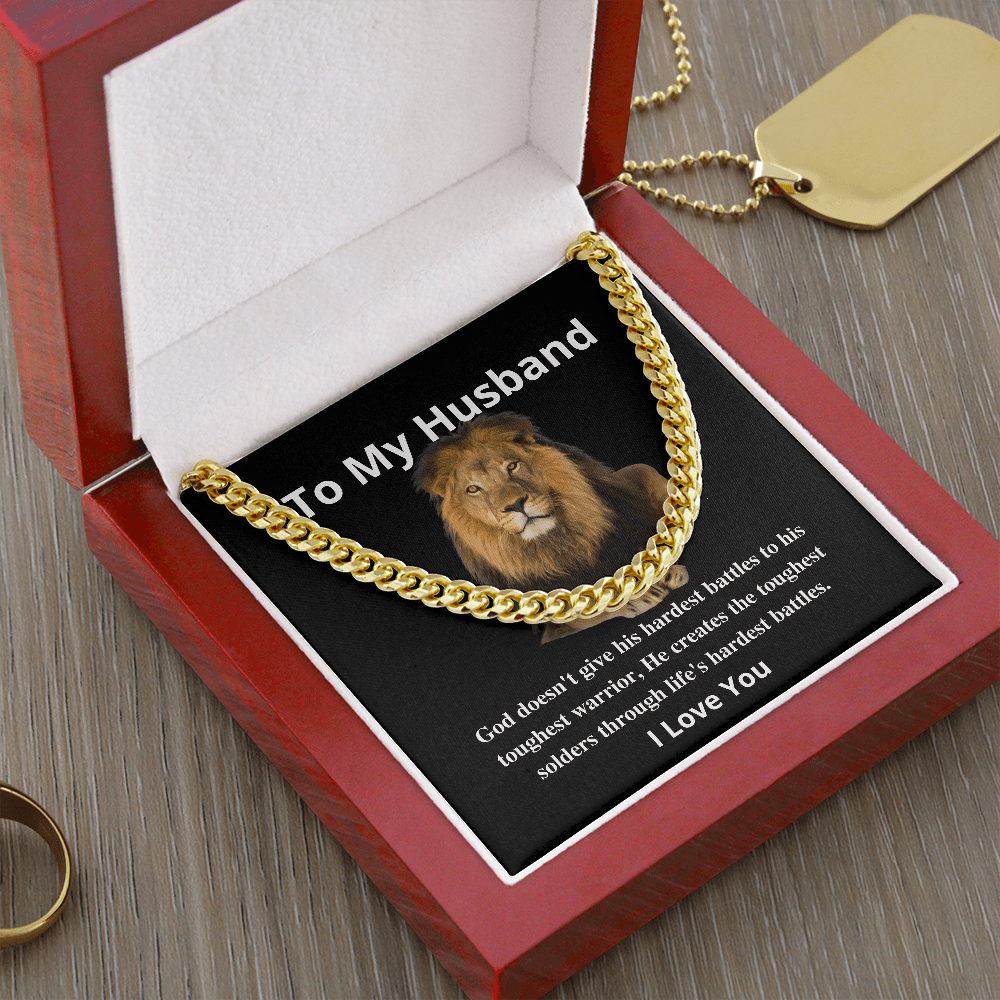 I'm sorry Toughest Warrior - Cuban Chain Necklace