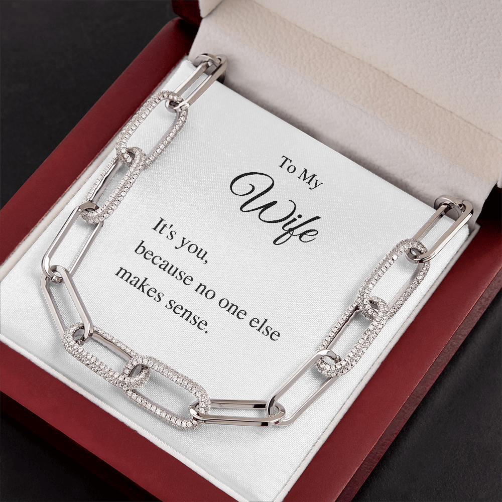 It's you, because no one else makes sense - Forever Linked Necklace