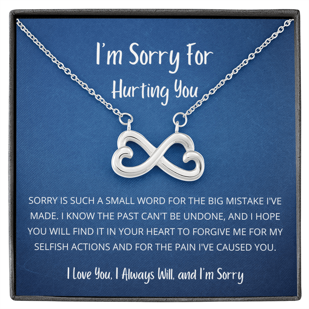 Sorry is such a small word - Infinity Hearts (Navy Blue)