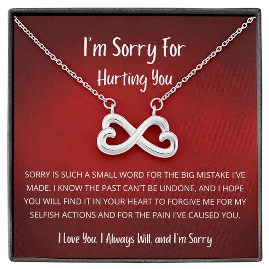 Sorry is such a small word - Infinity Hearts (Burnt Red)