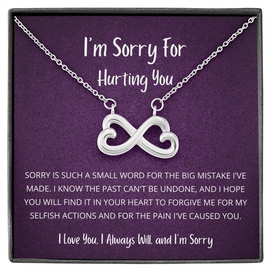 Sorry is such a small word - Infinity Hearts (Dark Purple)