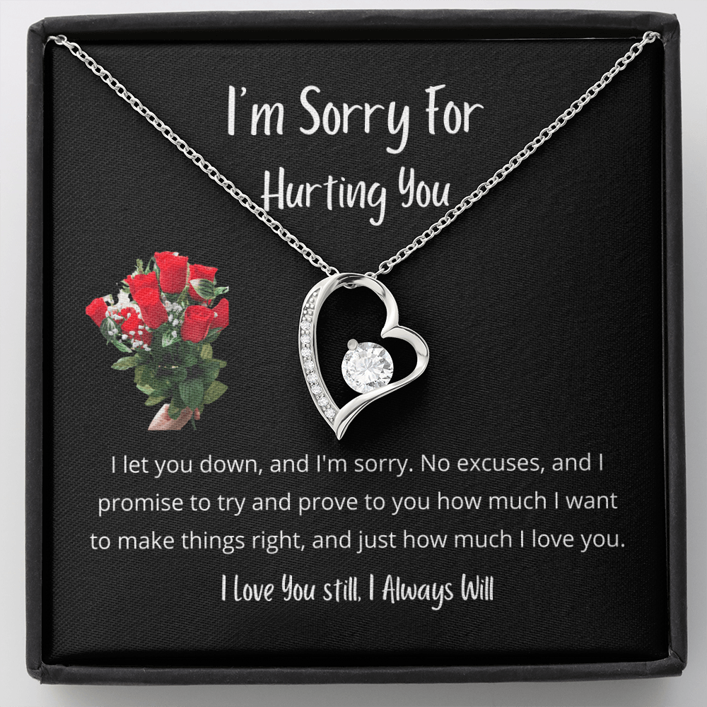I let you down and I'm sorry - Forever Love Necklace