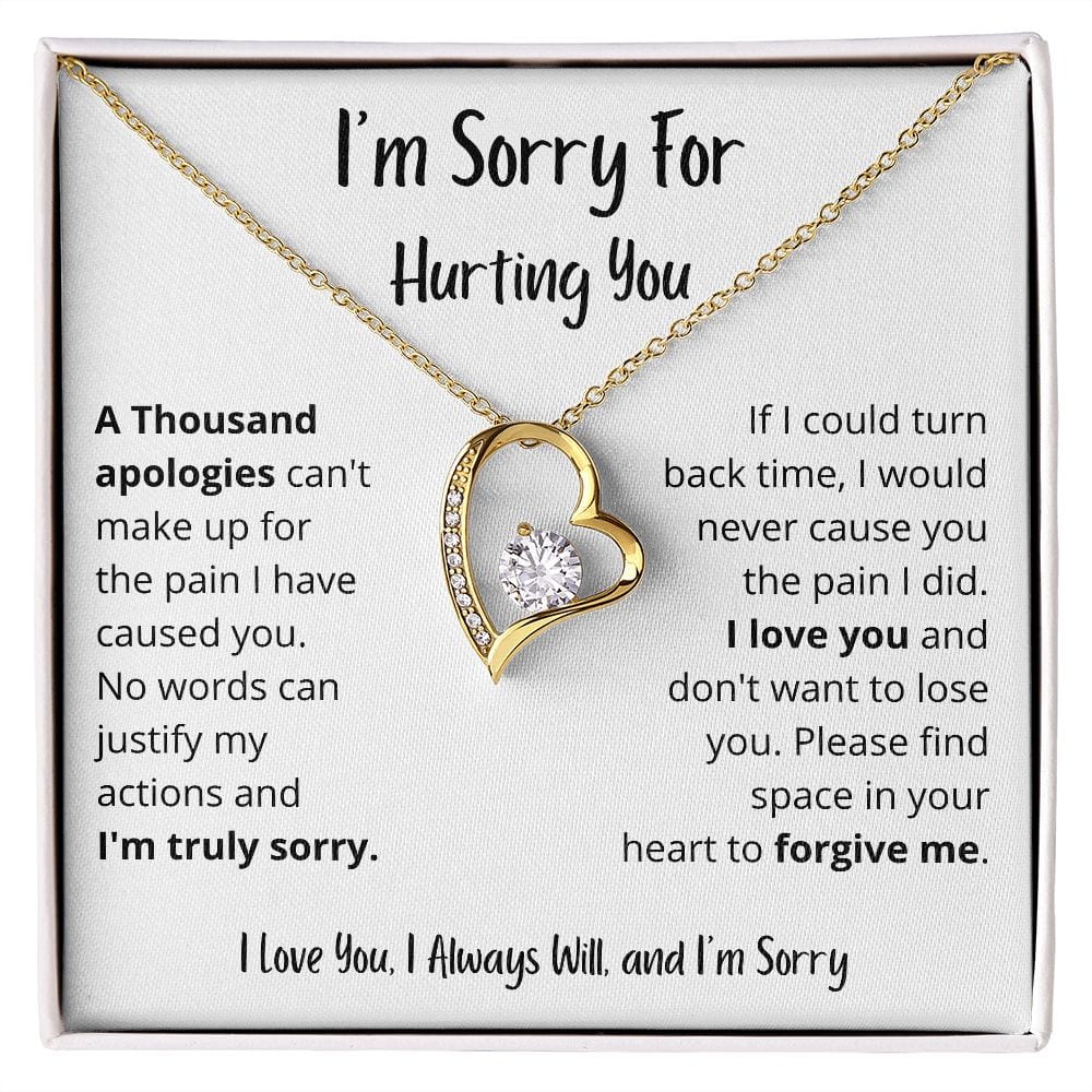 No Words Can Justify My Actions - Forever Love Necklace