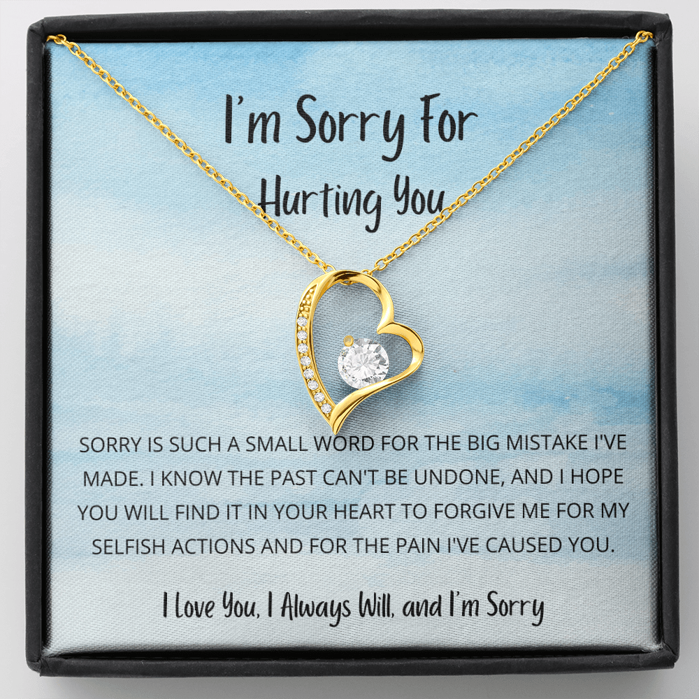 Sorry is such a small word - Forever Love Necklace (Sky Blue)