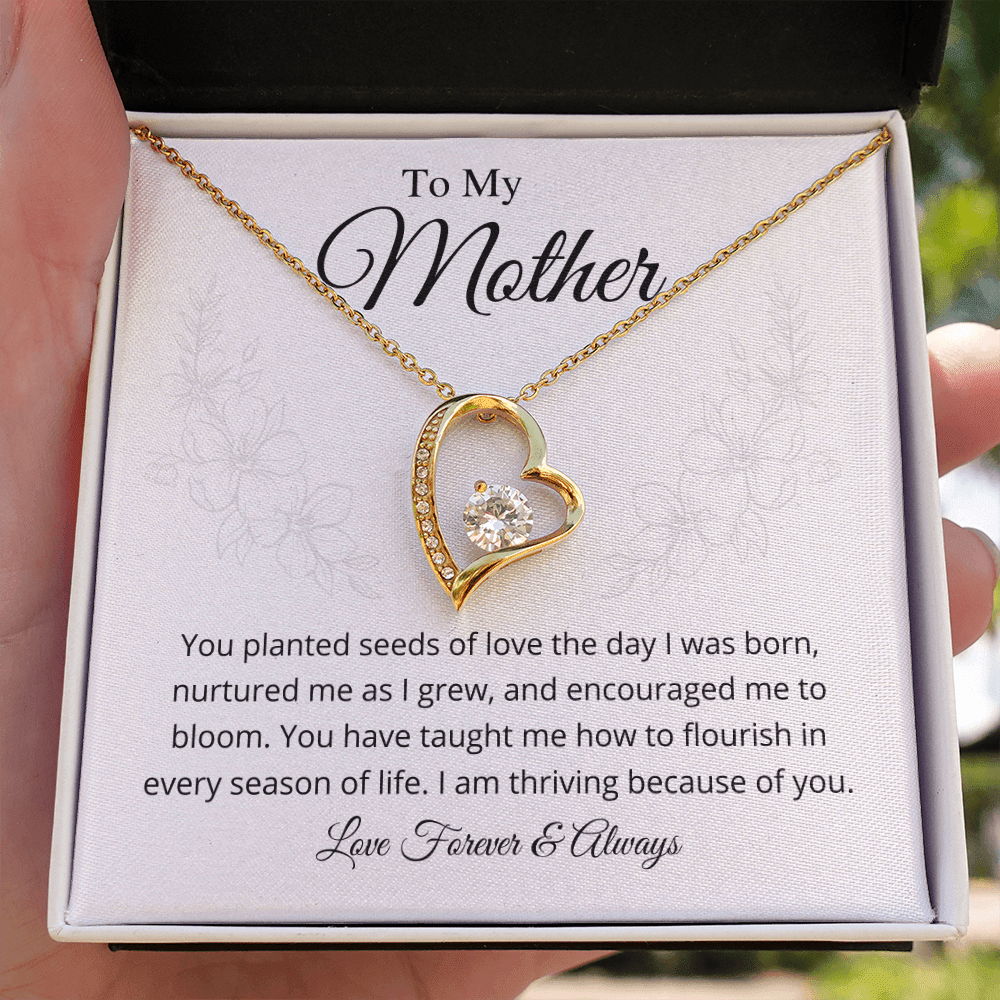 You planted the seeds of love - Forever Love Necklace