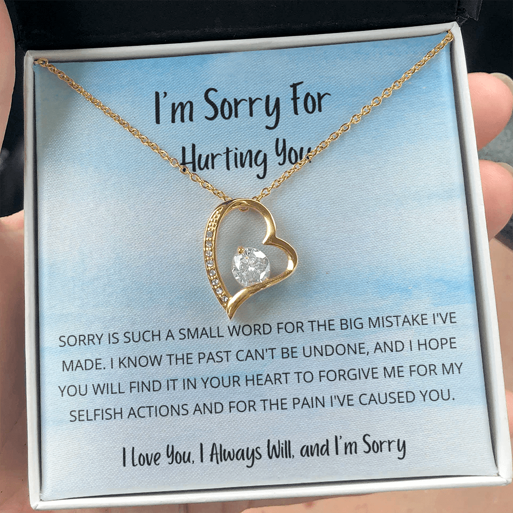 Sorry is such a small word - Forever Love Necklace (Sky Blue)