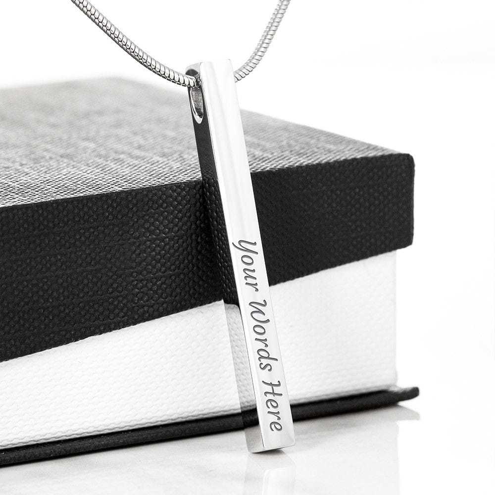 I Am Fearless I choose to center my awareness on positive goals - Self Affirmation Necklace