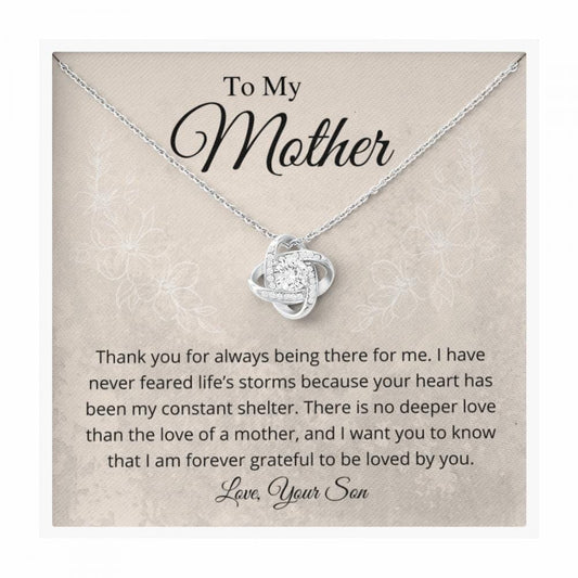 Thank you for always being there for me - Love Knot Necklace (B/T)